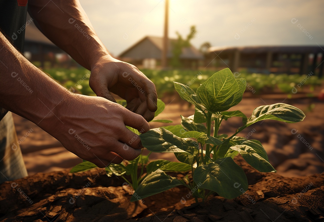 Agricultores entregam plantas de fazenda