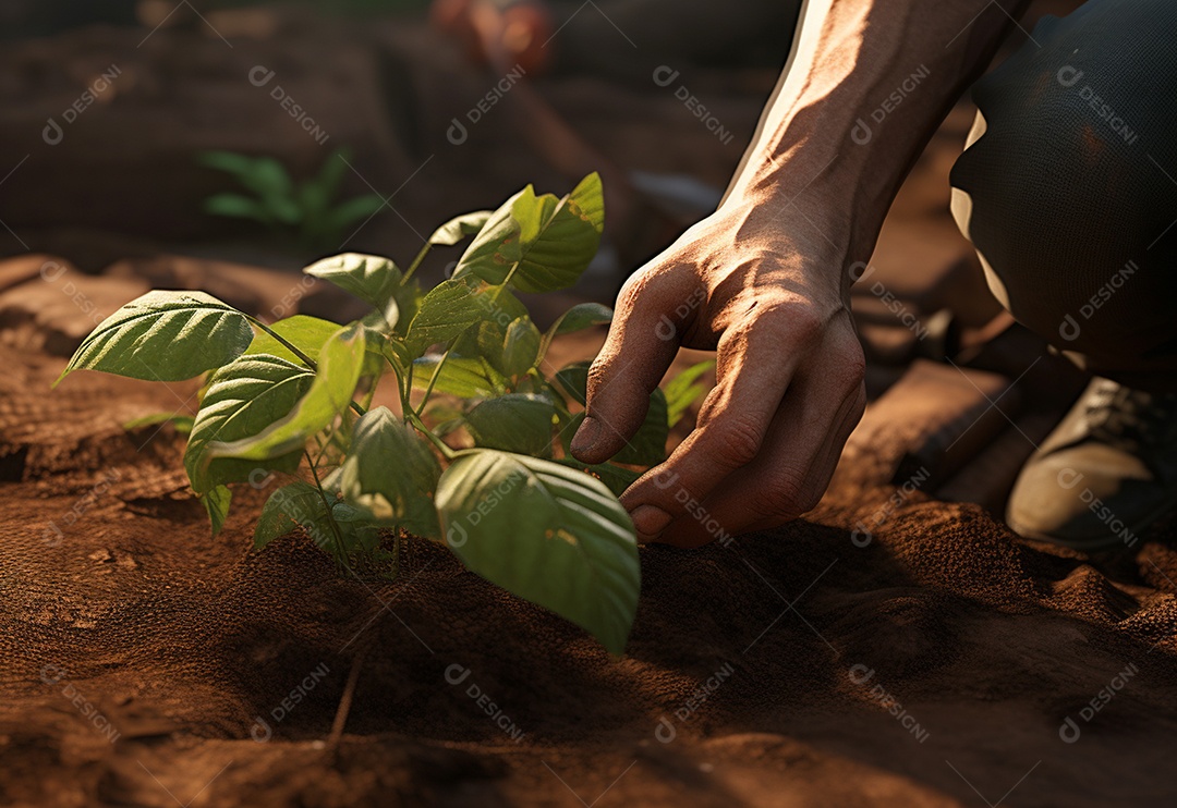Agricultores entregam plantas de fazenda