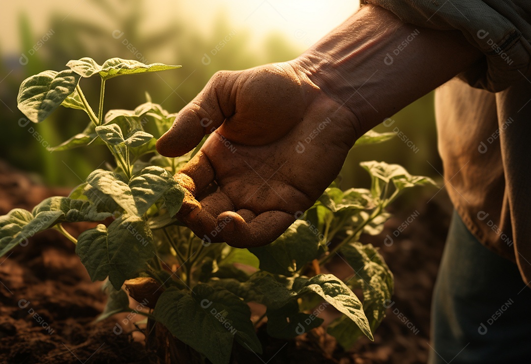 Agricultores entregam plantas de fazenda