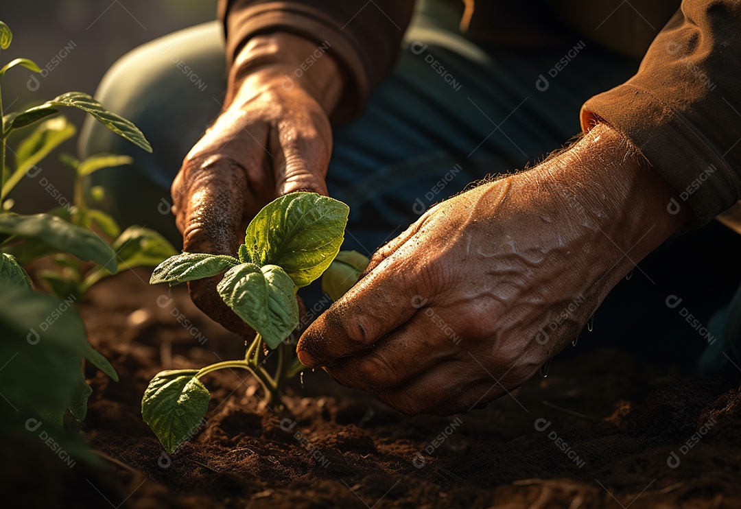 Agricultores entregam plantas de fazenda