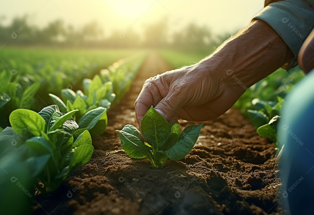 Agricultores entregam plantas de fazenda