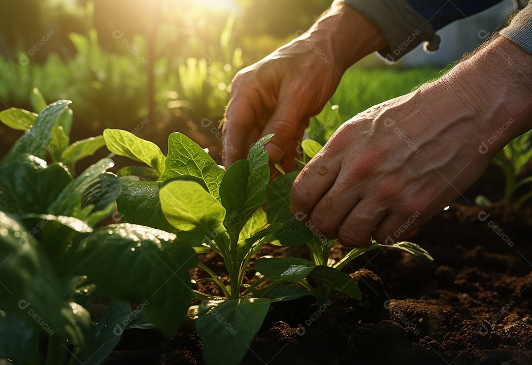 Agricultores entregam plantas de fazenda