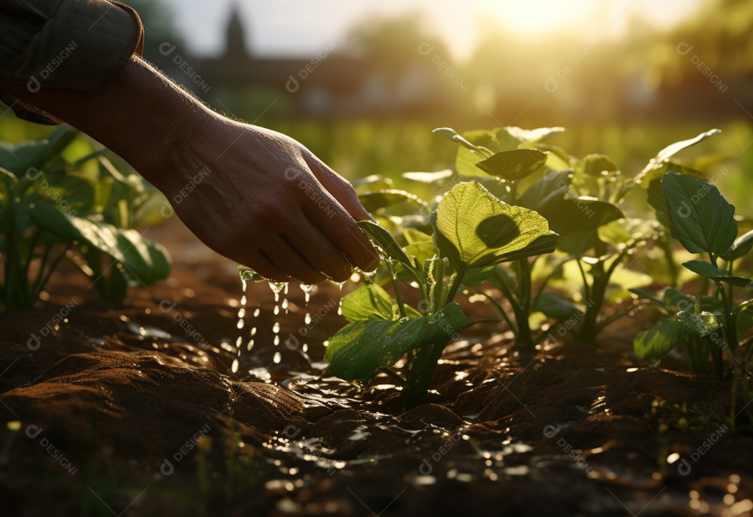 Agricultores entregam plantas de fazenda