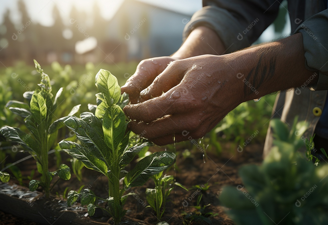 Agricultores entregam plantas de fazenda