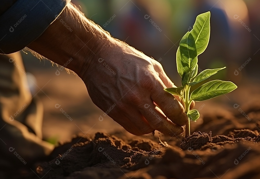 Agricultores entregam plantas de fazenda