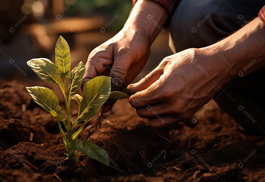 Agricultores entregam plantas de fazenda