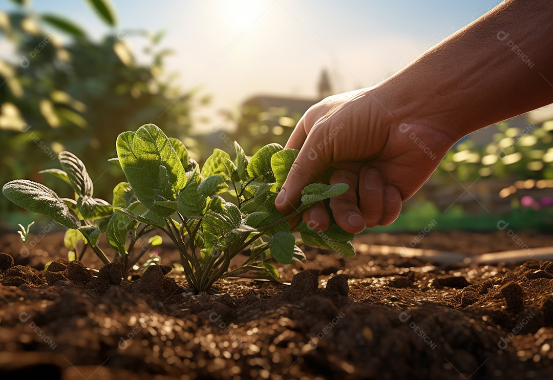 Agricultores entregam plantas de fazenda