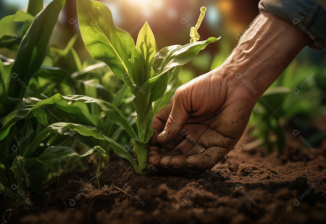 Agricultores entregam plantas de fazenda