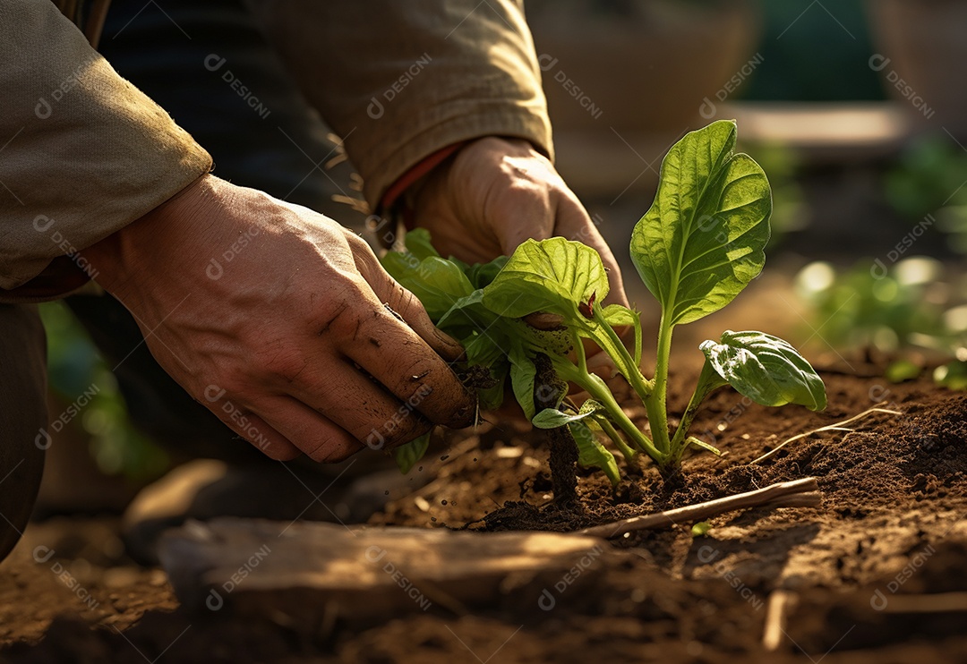 Agricultores entregam plantas de fazenda