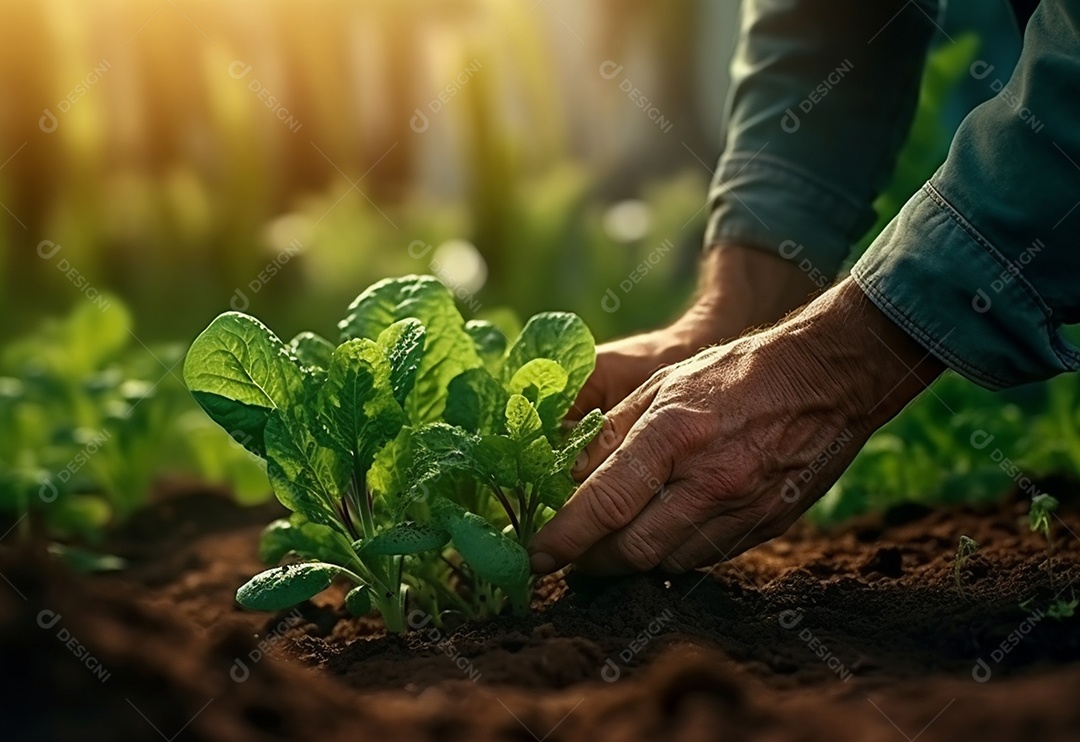 Agricultores entregam plantas de fazenda