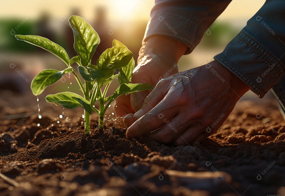 Agricultores entregam plantas de fazenda