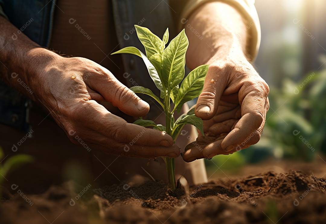 Agricultores entregam plantas de fazenda
