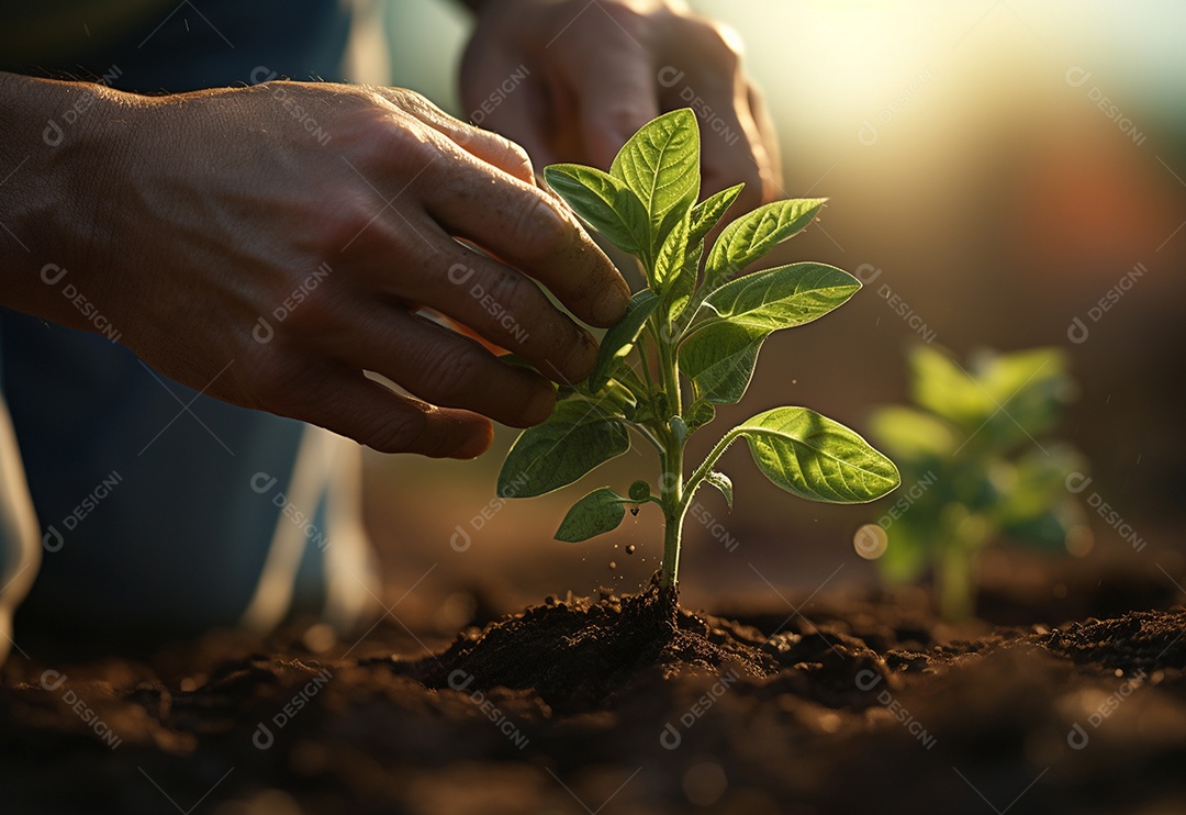 Agricultores entregam plantas de fazenda