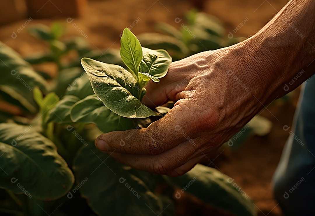Agricultores entregam plantas de fazenda