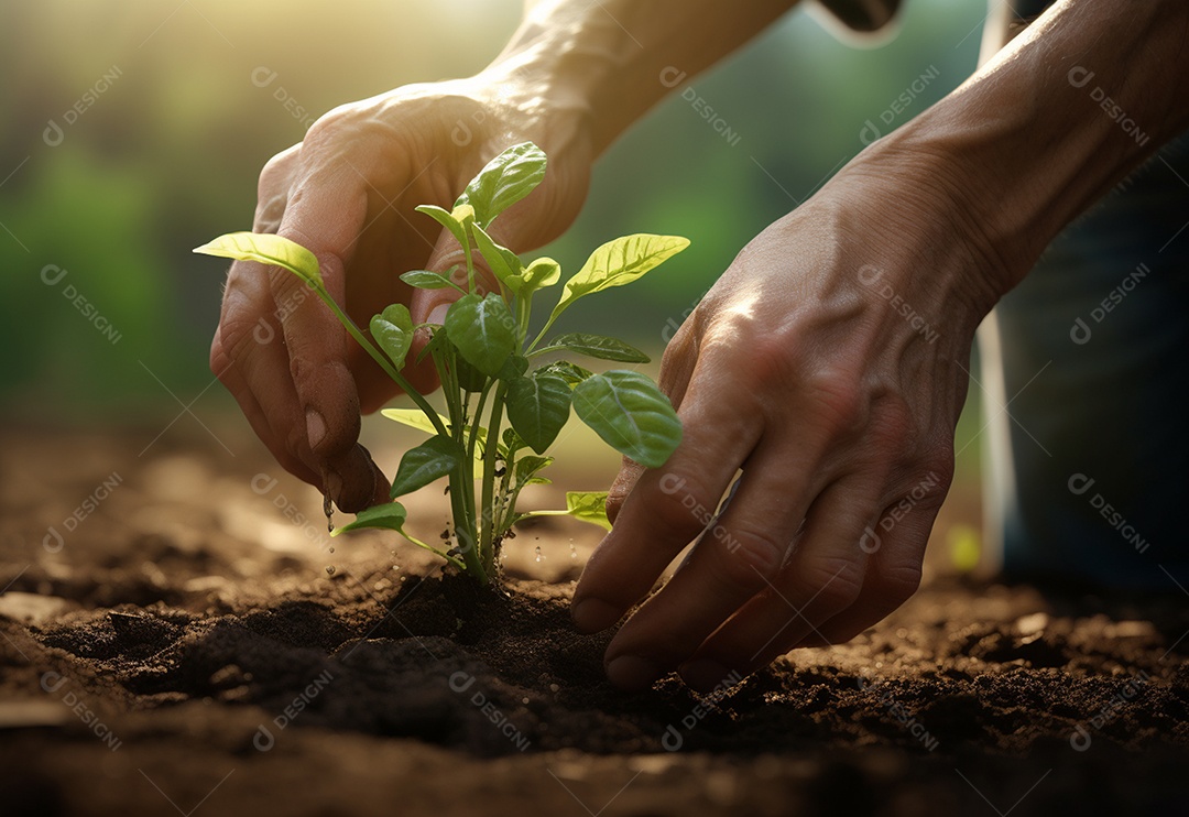 Agricultores entregam plantas de fazenda