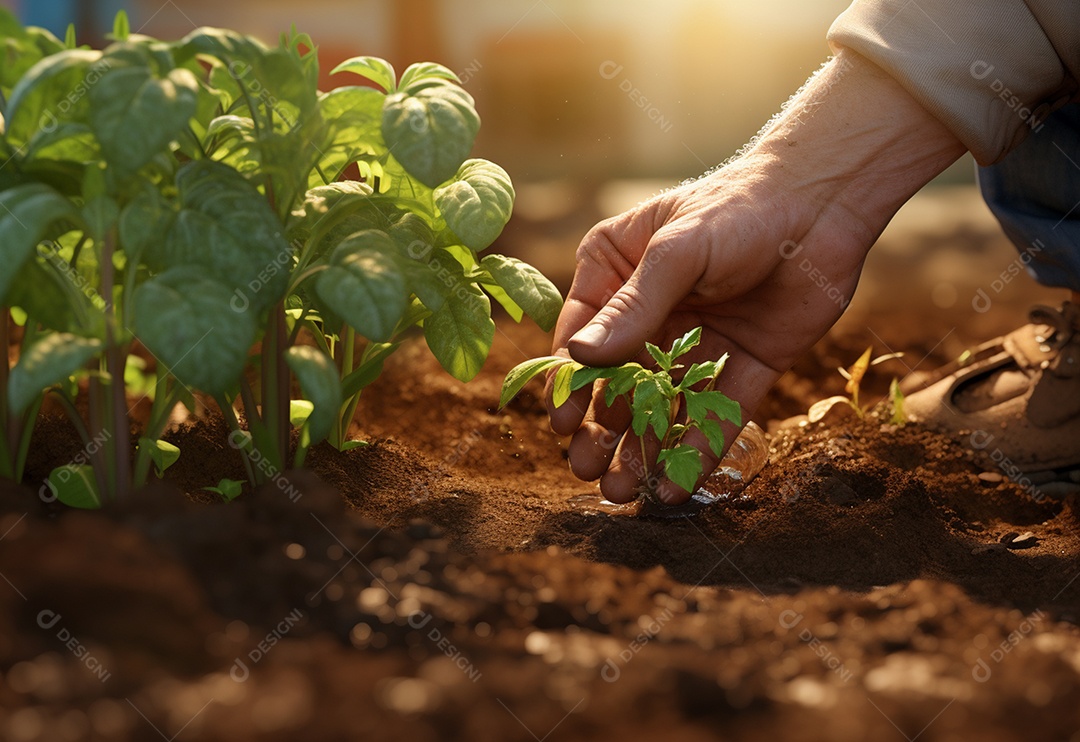 Agricultores entregam plantas de fazenda