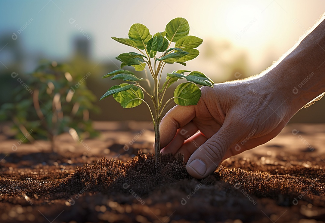 Agricultores entregam plantas de fazenda