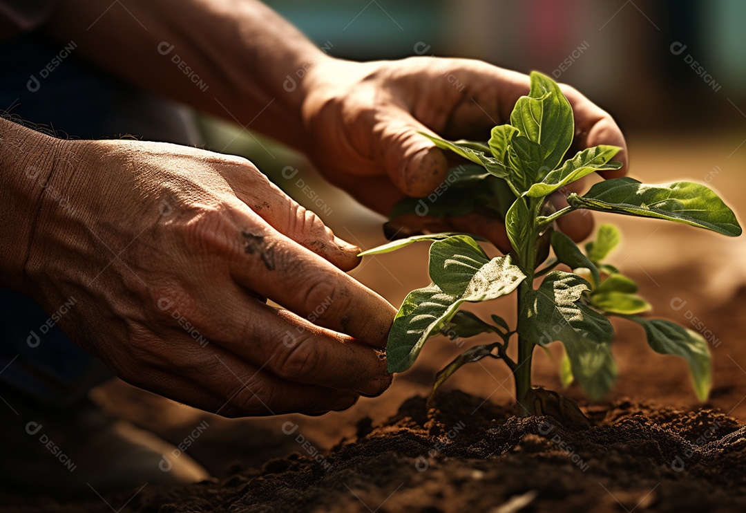 Agricultores entregam plantas de fazenda