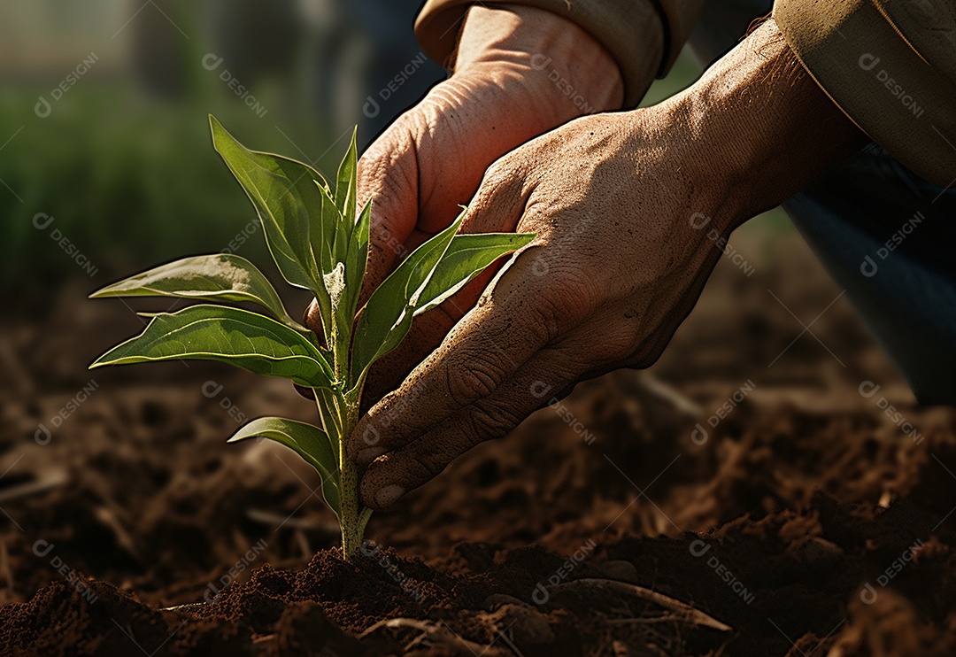 Agricultores entregam plantas de fazenda