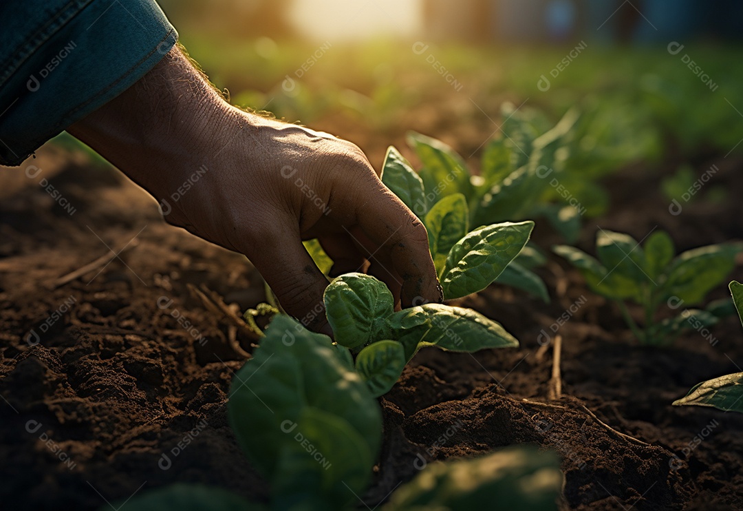 Agricultores entregam plantas de fazenda