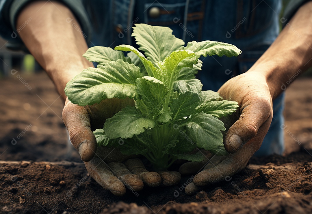 Agricultores entregam plantas de fazenda