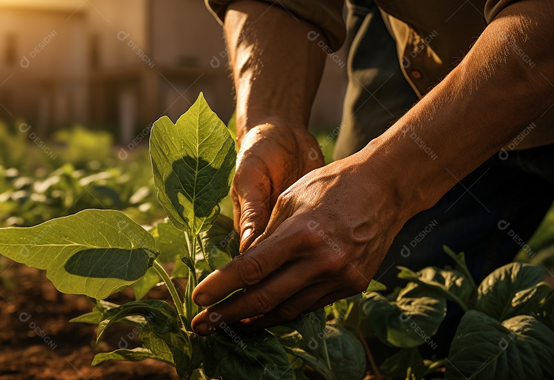Agricultores entregam plantas de fazenda