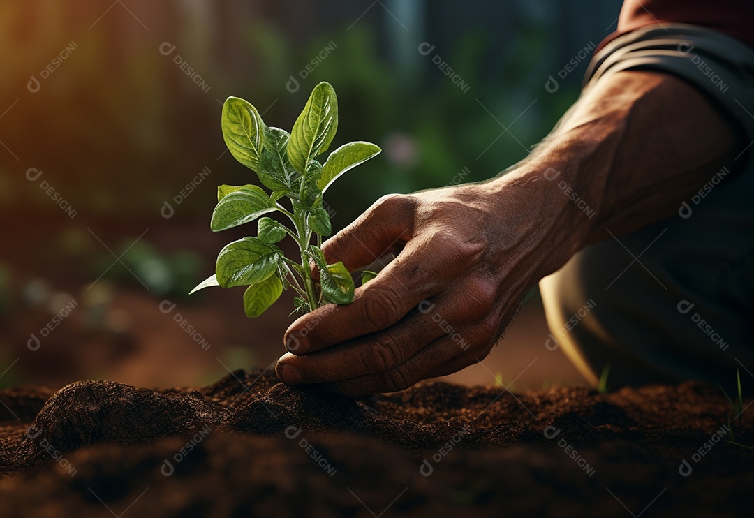 Agricultores entregam plantas de fazenda