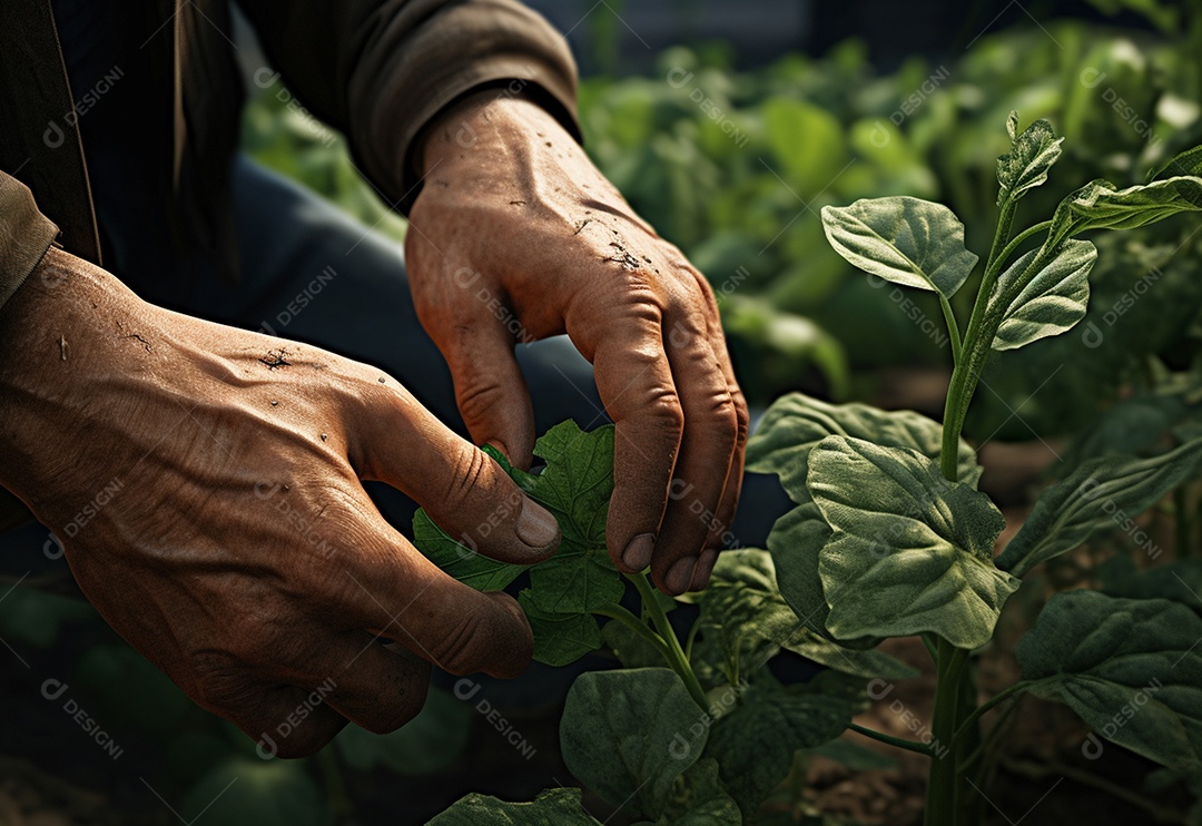 Agricultores entregam plantas de fazenda