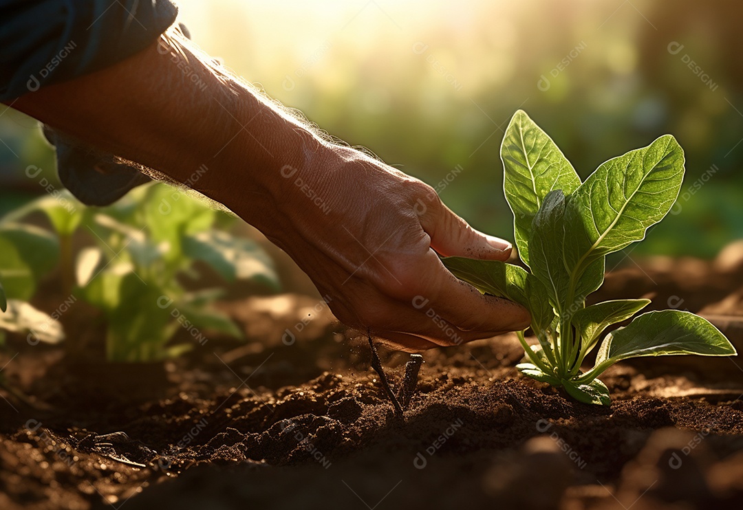 Agricultores entregam plantas de fazenda