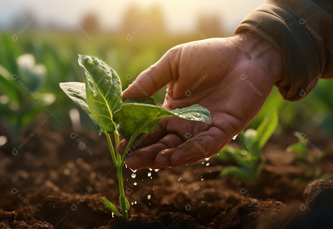 Agricultores entregam plantas de fazenda