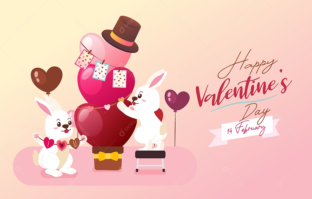 Feliz Dia dos Namorados Vetor EPS