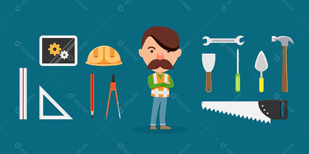 Marinheiro Personagem Vetor EPS