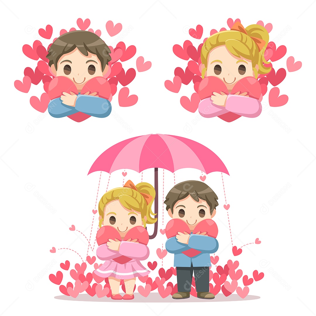 Casal Ilustração Vetor EPS