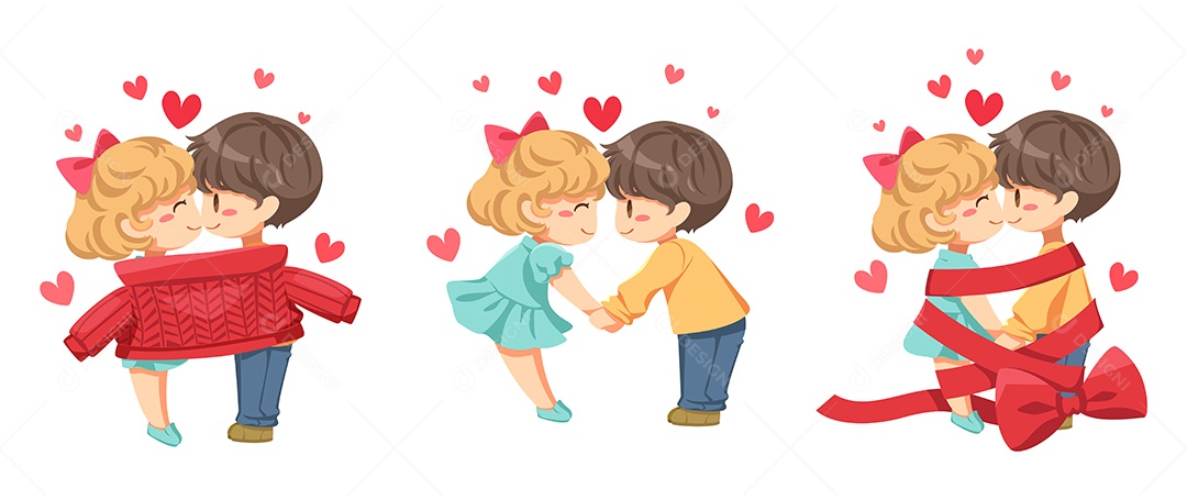 Casal Ilustração Vetor EPS