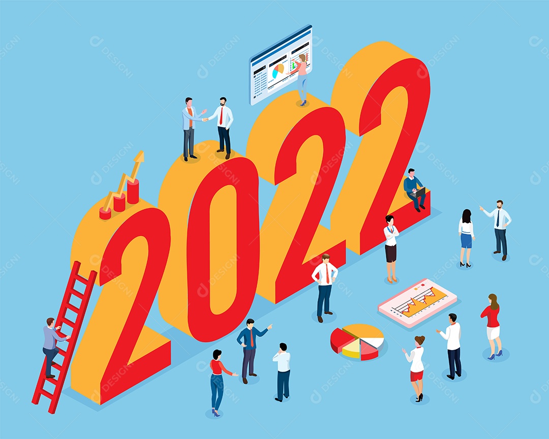 Negócios de Ano Novo Vetor EPS