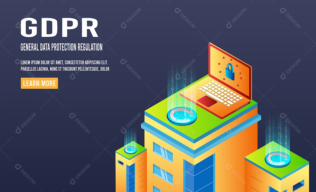 Segurança de dados digitais Vetor EPS