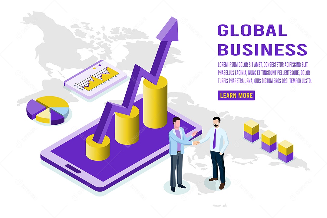 Negócios e Finanças Ilustração Vetor EPS