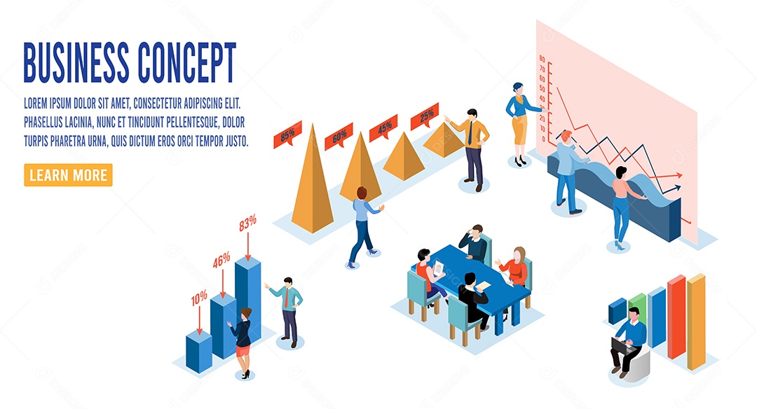 Conceito de Negócio Vetor EPS