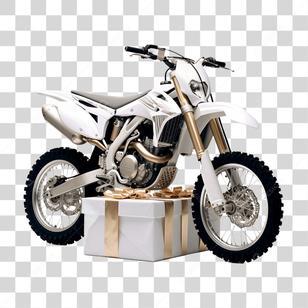 Moto para Corrida de Motocross PNG Transparente