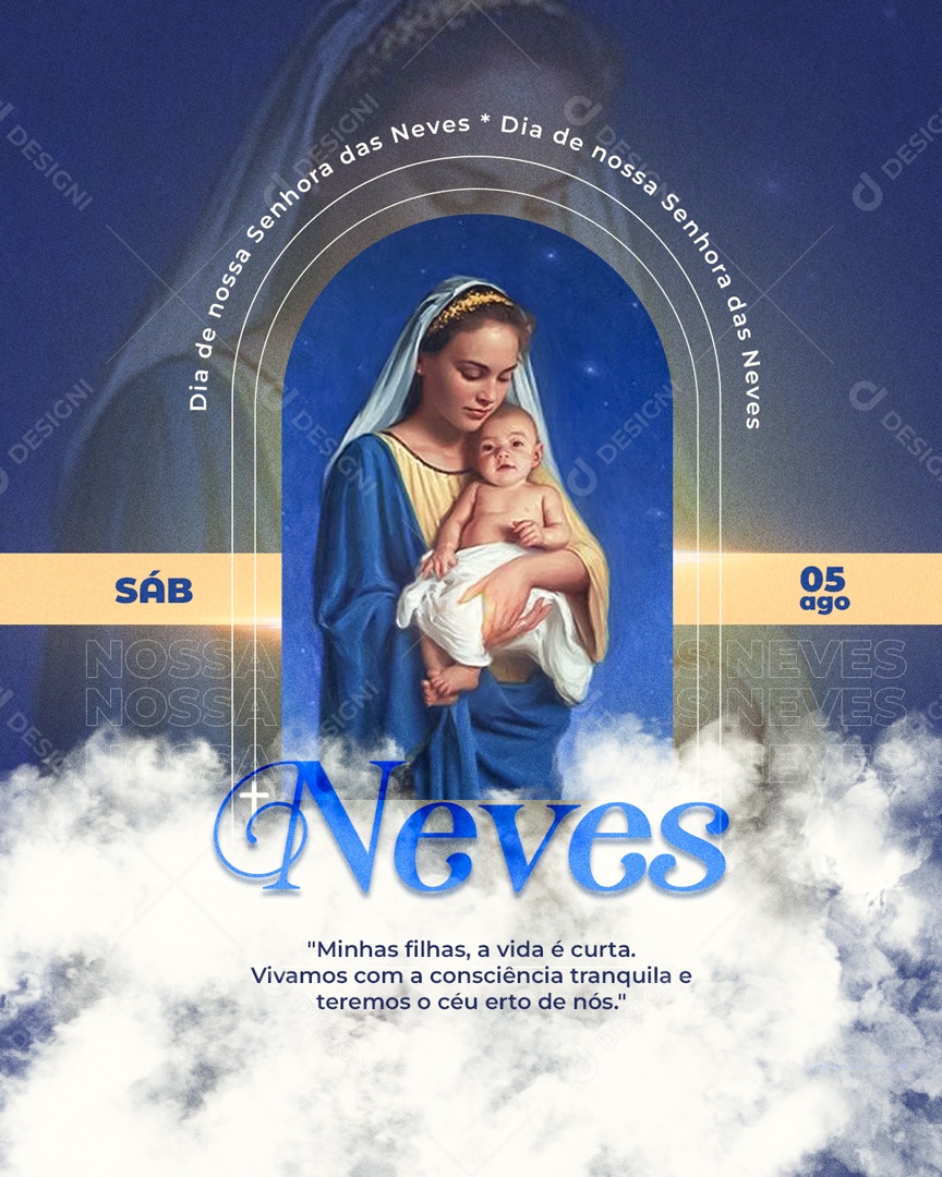 Nossa Senhora das Neves Social Media PSD Editável