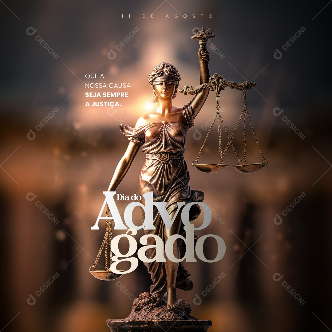 Dia Do Advogado Social Media PSD Editável