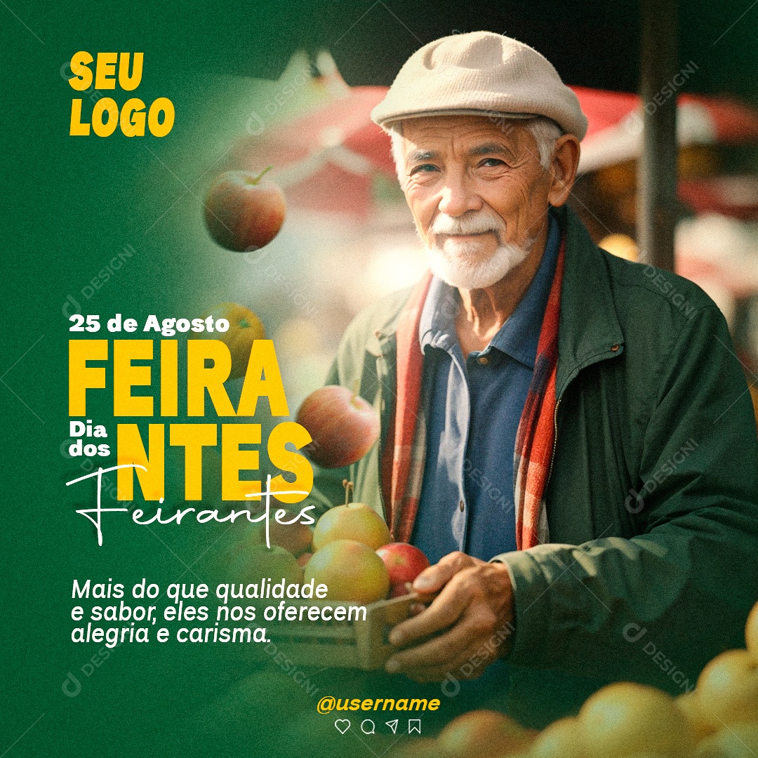 Dia do Feirante Social Media PSD Editável