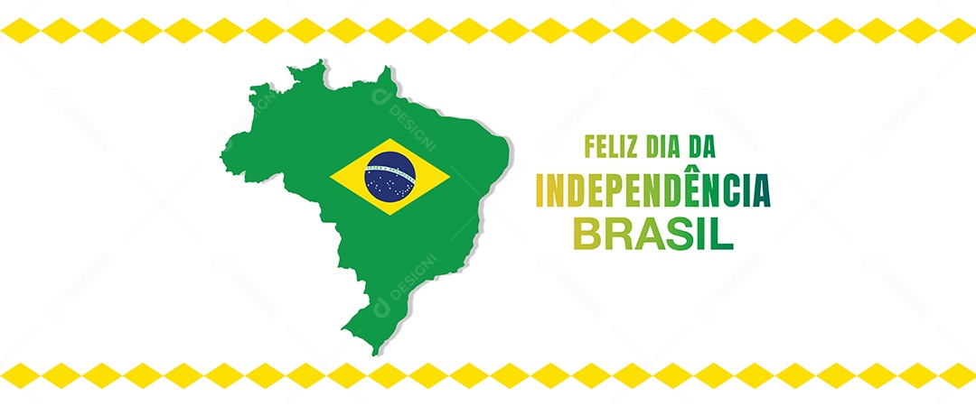 Banner Feliz Dia Da Independência Brasil Social Media PSD Editável