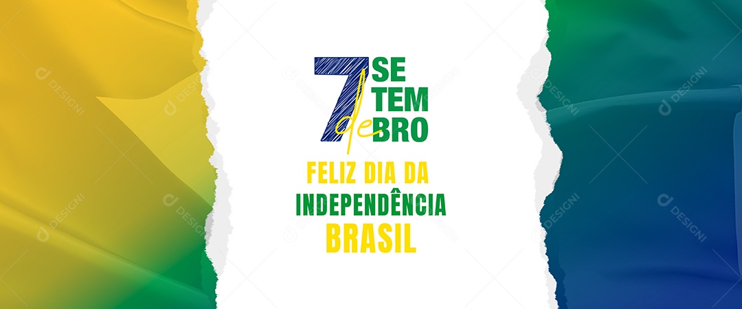 Banner Feliz Dia Da Independência 7 De Setembro Social Media PSD Editável