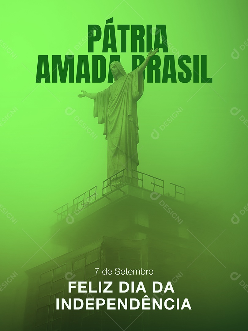 Pátria Amada Brasil 7 De Setembro Social Media PSD Editável