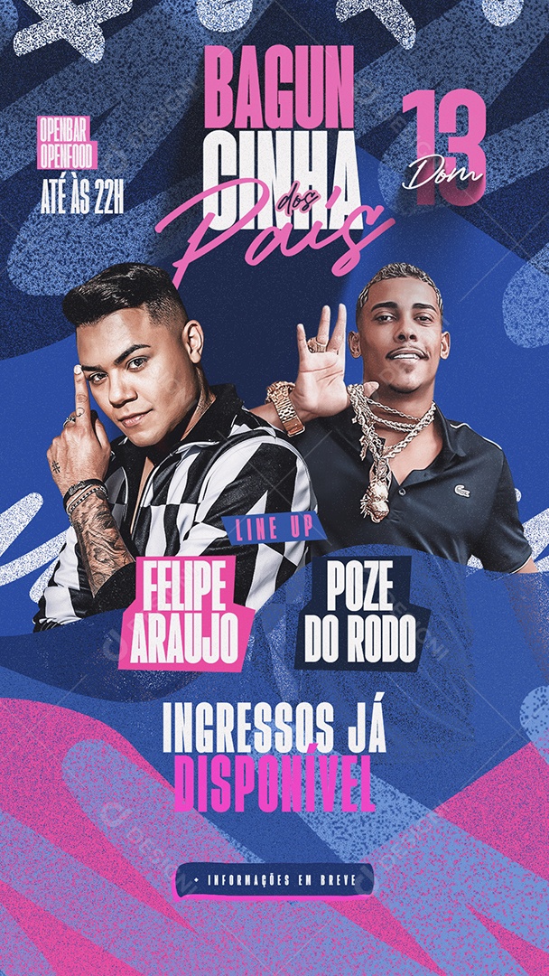 Story Bagucinha dos Pais Flyer Social Media PSD Editável