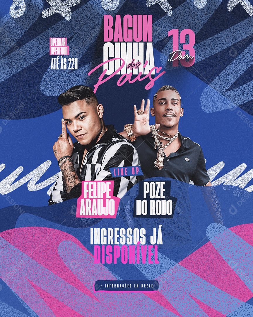 Bagucinha dos Pais Editable Social Media PSD Flyer