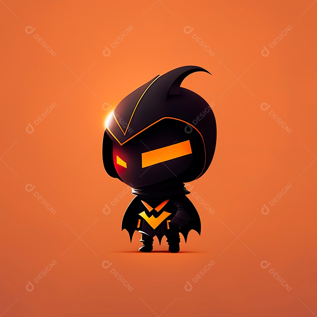 Mascote haloween minimalista.