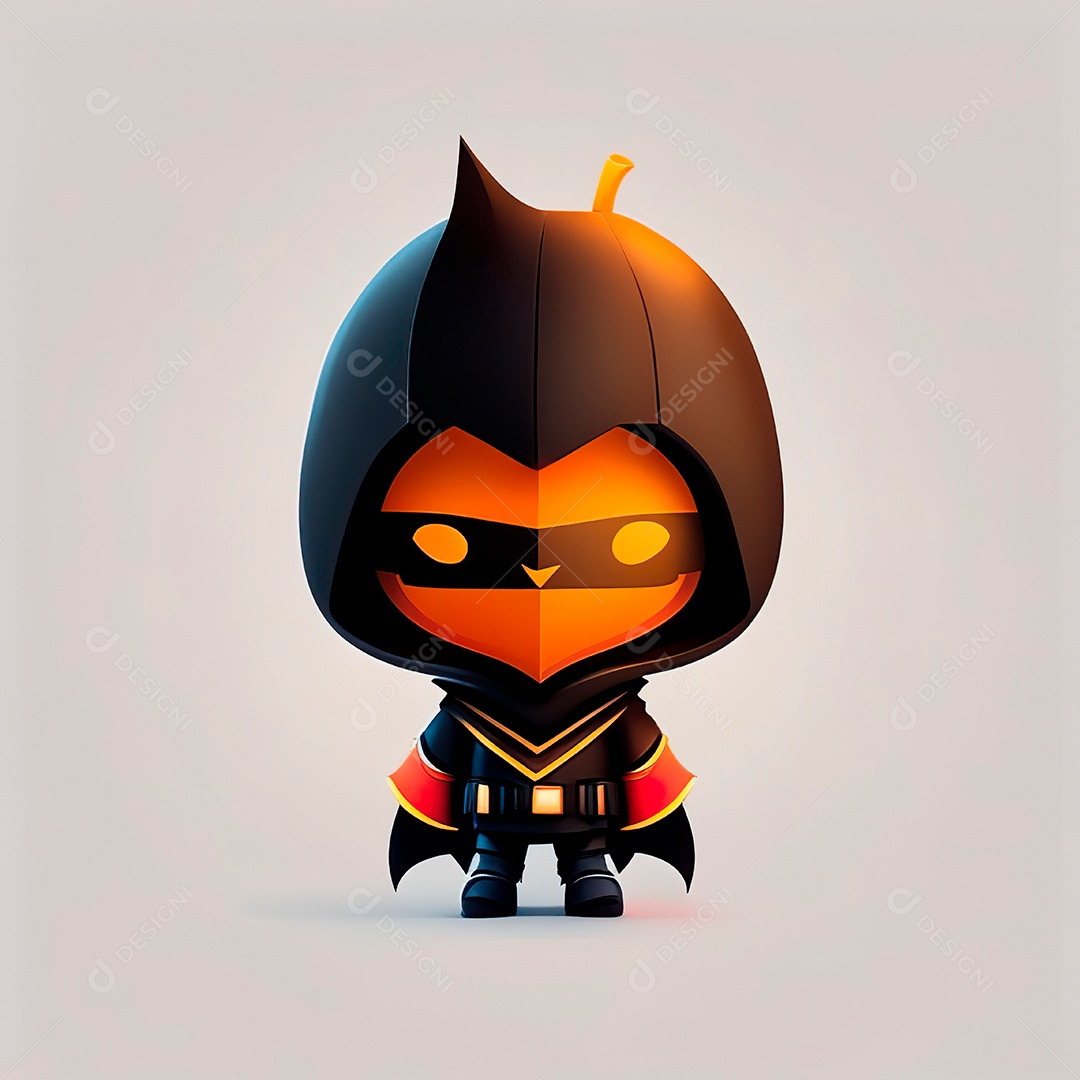Mascote haloween minimalista.