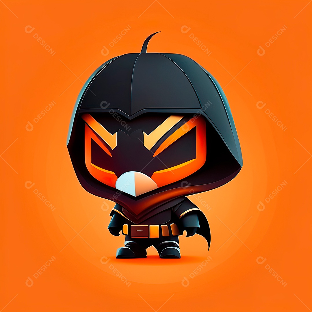 Mascote haloween minimalista.